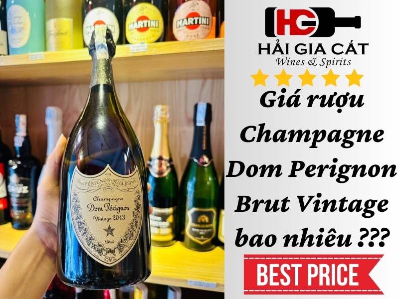 Giá rượu Champagne Dom Perignon Brut Vintage bao nhiêu