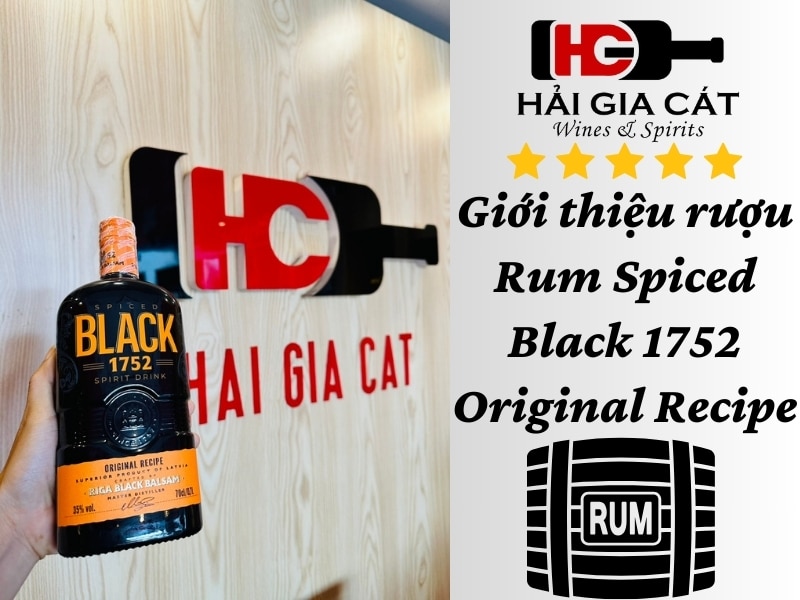 Giới thiệu rượu Rum Black 1752 Original Recipe