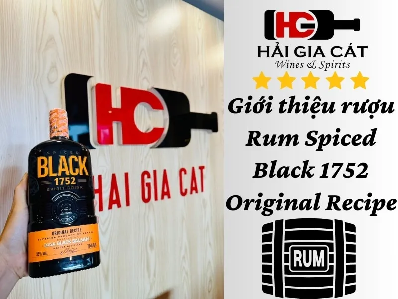 Giới thiệu rượu Rum Black 1752 Original Recipe