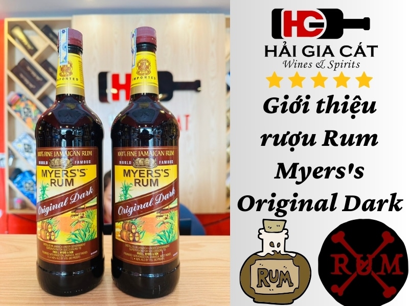 Giới thiệu rượu Rum Myers's Original Dark