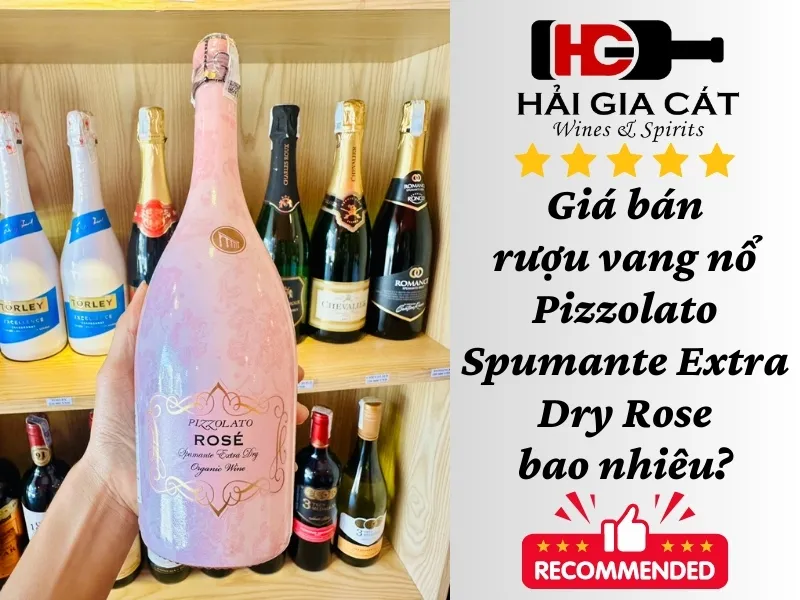 Giá bán rượu vang nổ Pizzolato Spumante Extra Dry Rose bao nhiêu?