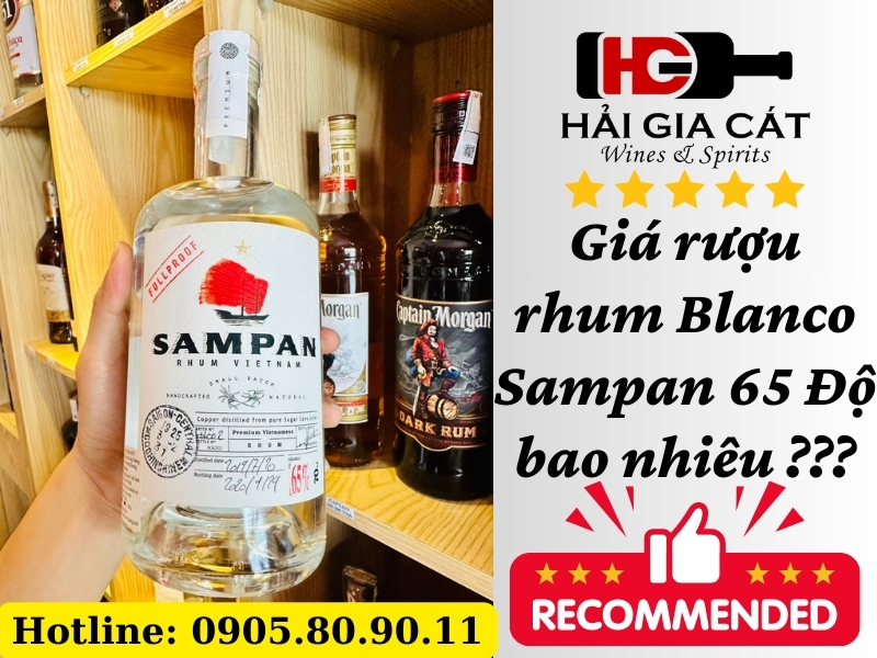 Giá rượu rhum Blanco Sampan 65 Độ bao nhiêu ???