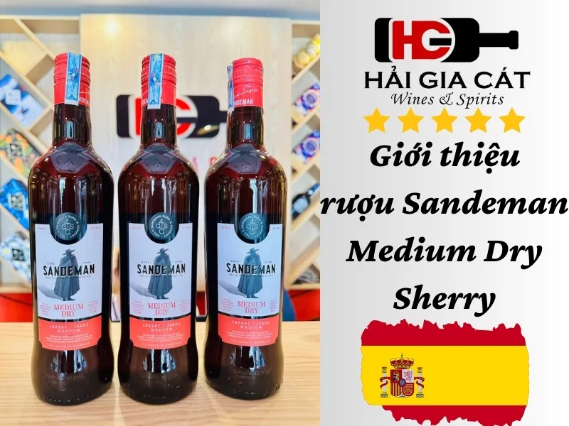 Giới thiệu về rượu Sandeman Medium Dry Sherry