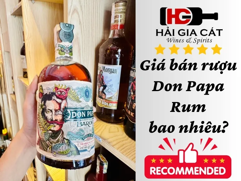 Giá bán rượu Don Papa Rum bao nhiêu?