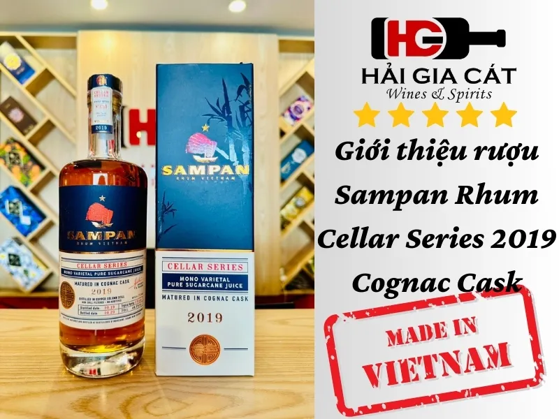 Giới thiệu rượu Sampan Rhum Cellar Series 2019 Cognac Cask