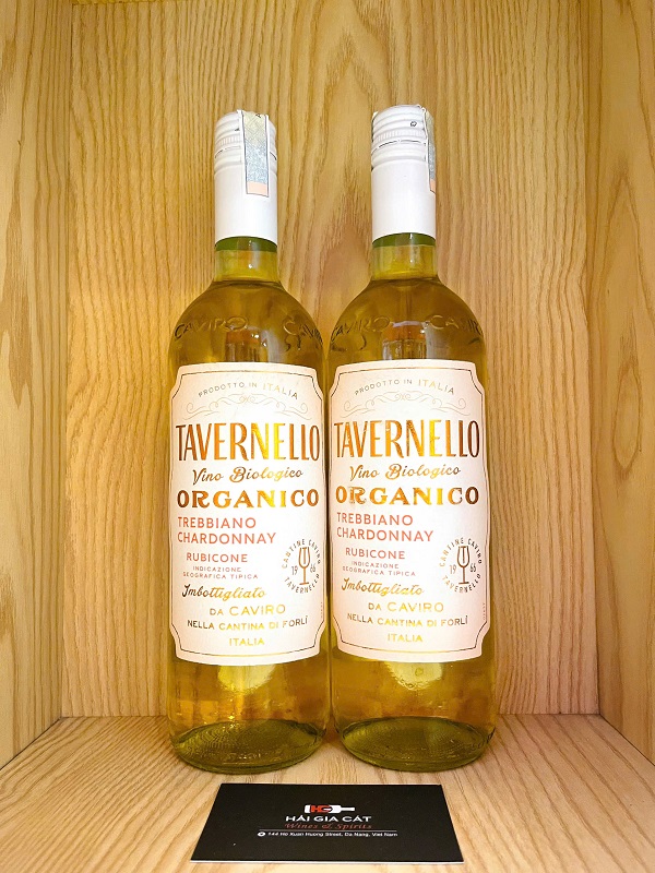 Ruou Vang Tavernello Organico Trebbiano Chardonnay Rubicone 2024