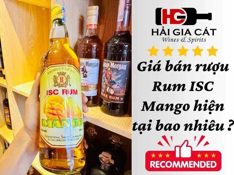 Giá bán rượu rum ISC Mango hiện tại bao nhiêu ?