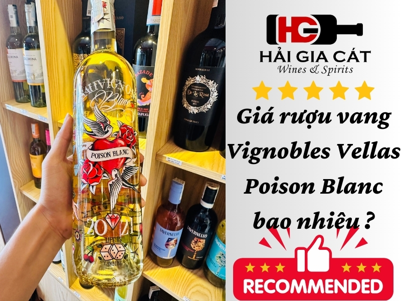 Giá rượu vang Vignobles Vellas Poison Blanc trên thị trường bao nhiêu ?