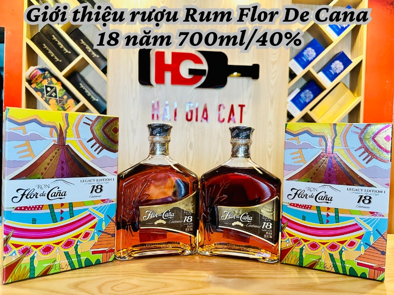 Giới thiệu rượu Rum Flor de Cana 18 năm