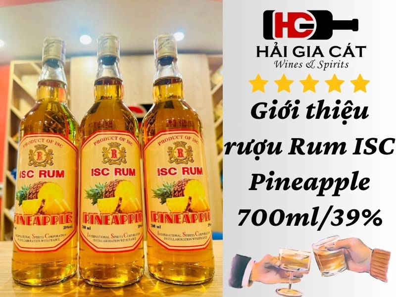 Giới thiệu rượu Rum ISC Pineapple