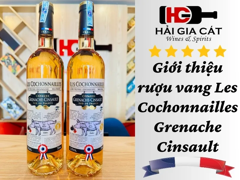 Giới thiệu rượu vang Les Cochonnailles Grenache Cinsault