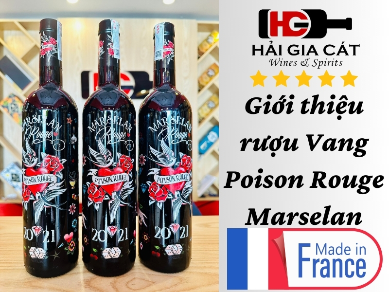 Giới thiệu rượu Vang Poison Rouge Marselan