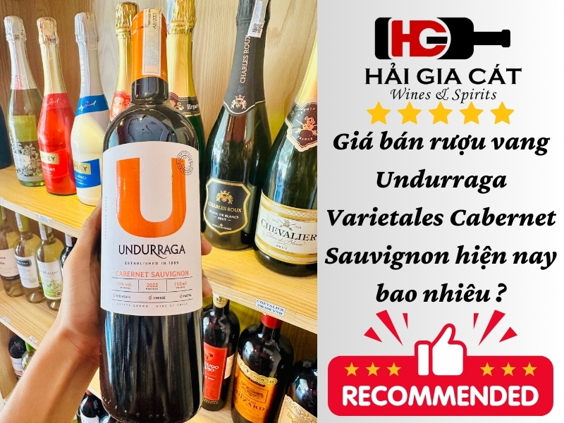 Giá bán rượu vang Undurraga Varietales Cabernet Sauvignon hiện nay bao nhiêu ?