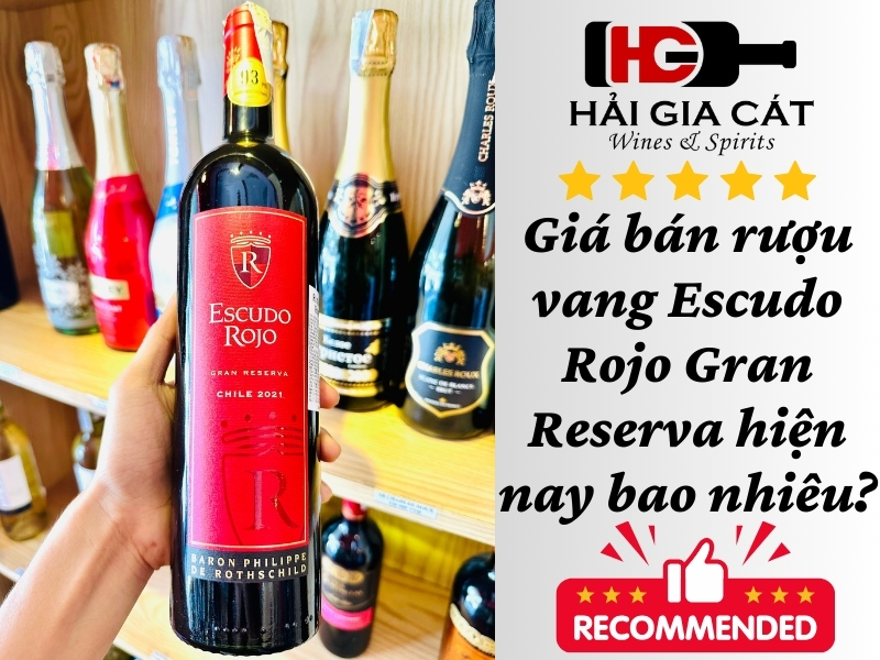 Giá bán rượu vang Escudo Rojo Gran Reserva hiện nay bao nhiêu?