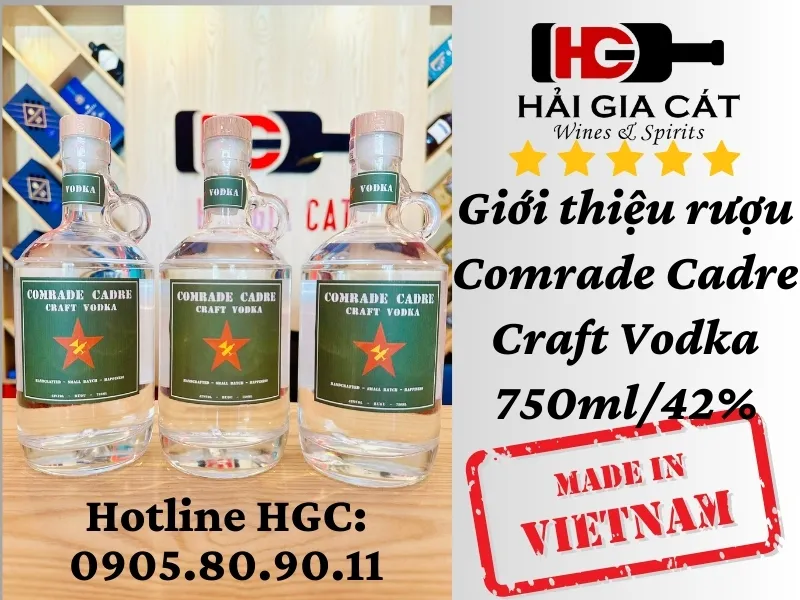 Giới thiệu rượu Comrade Cadre Craft Vodka