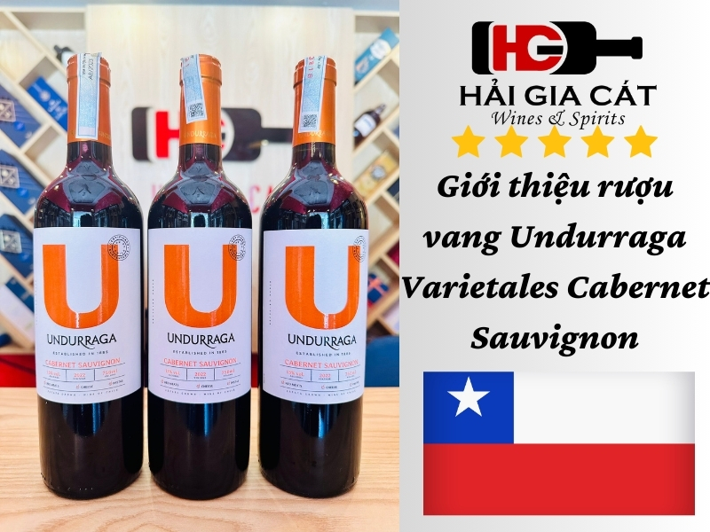 Giới thiệu rượu vang Undurraga Varietales Cabernet Sauvignon