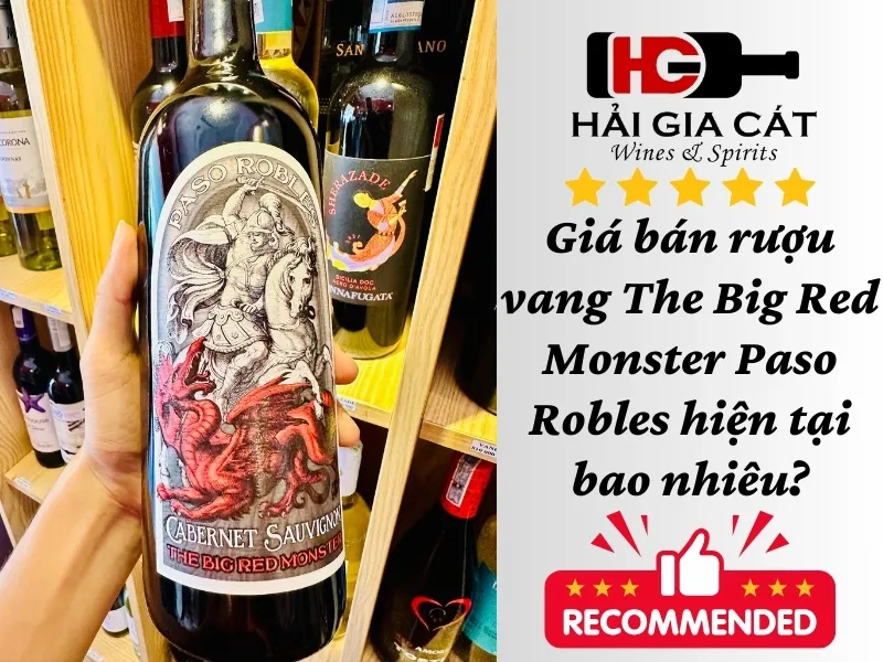 Giá bán rượu vang The Big Red Monster Paso Robles hiện tại bao nhiêu?