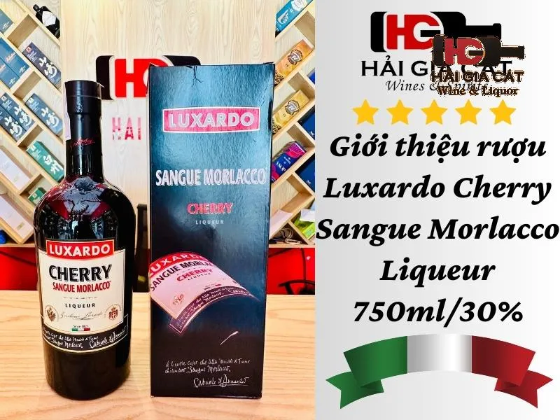 Giới thiệu rượu Luxardo Cherry Sangue Morlacco Liqueur