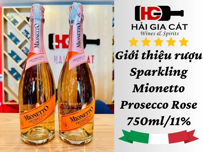 Giới thiệu rượu Sparkling Mionetto Prosecco Rose