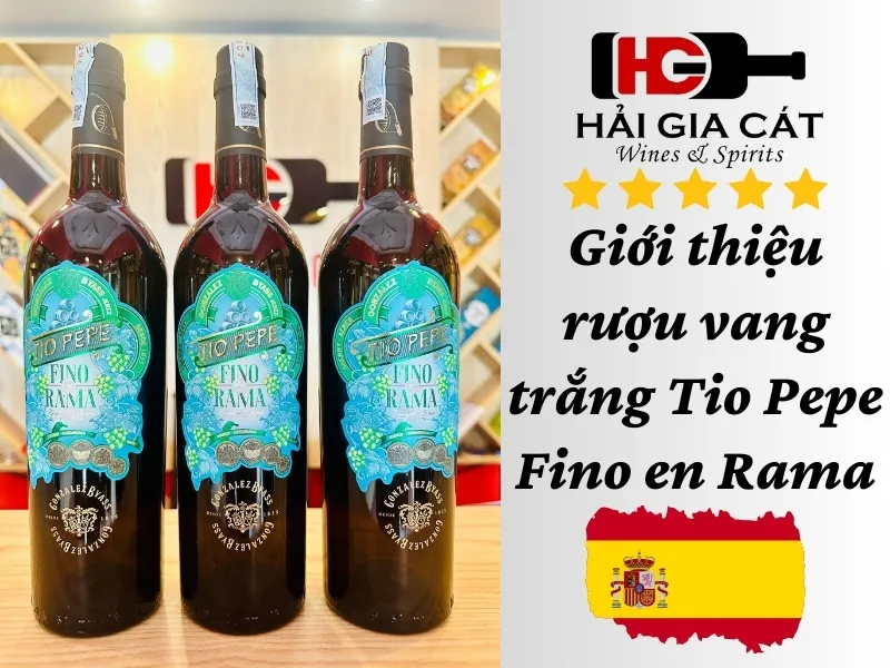 Giới thiệu rượu Vang Trắng Tio Pepe Fino en Rama
