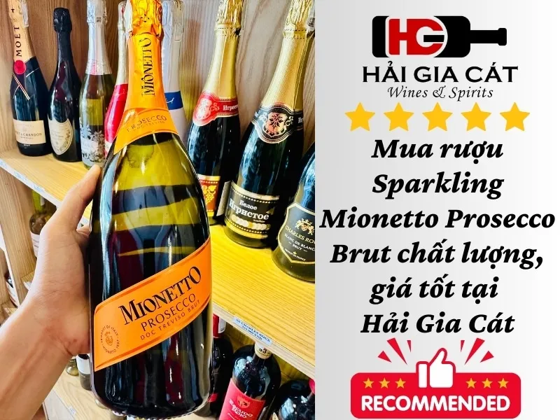 Mua rượu Sparkling Mionetto Prosecco Brut chất lượng, giá tốt tại Hải Gia Cát