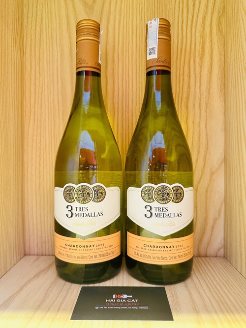 Ruou Vang 3 Tres Medallas Chardonnay 2024