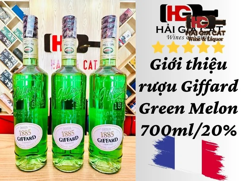 Giới thiệu rượu Giffard Green Melon 700ml/20%