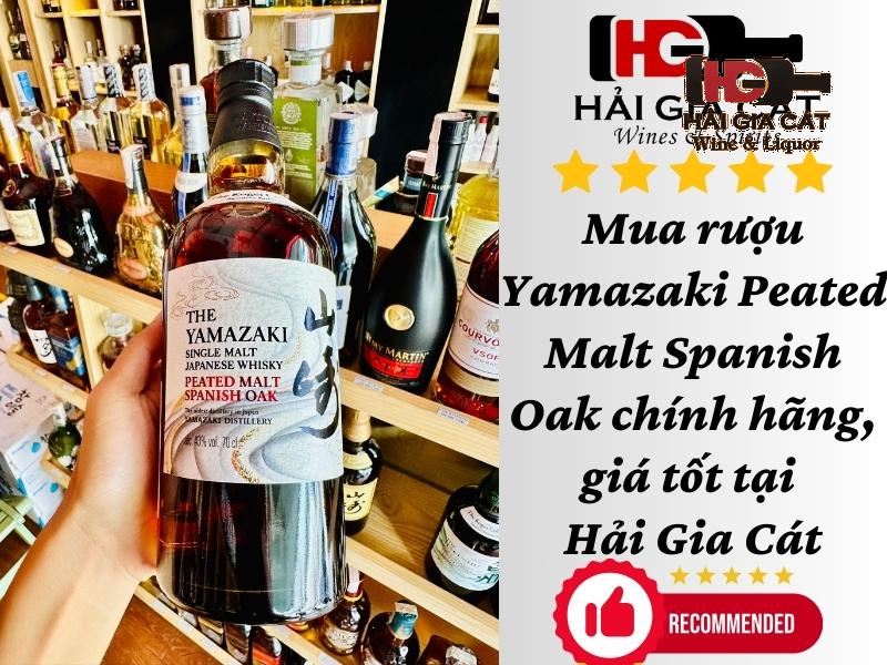 Mua rượu Yamazaki Peated Malt Spanish Oak chính hãng, giá tốt tại Hải Gia Cát