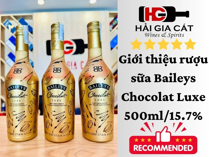 Gioi Thieu Ruou Sua Baileys Chocolat Luxe