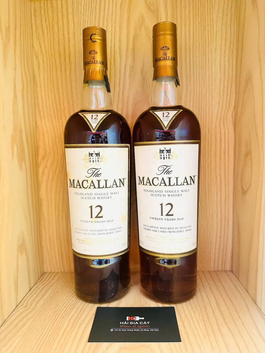 Ruou Macallan 12 Sherry Oak Old Label