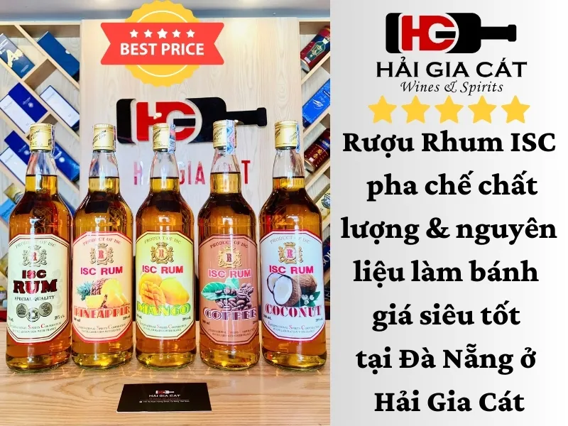 Ruou Rhum Isc Pha Che Chat Luong Va Nguyen Lieu Lam Banh Chinh Hang Gia Tot O Da Nang Tai Hai Gia Cat