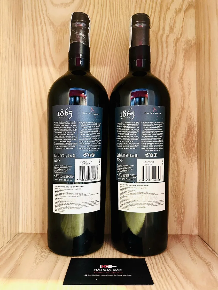 Ruou Vang 1865 Master Blend Mat Sau