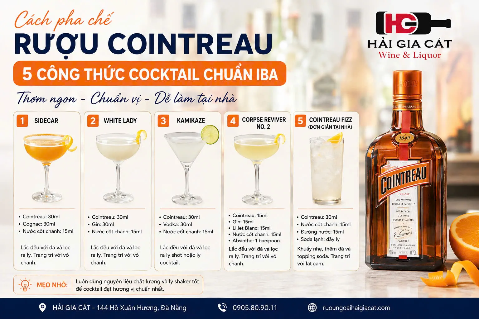 Cach Pha Che Ruou Cointreau