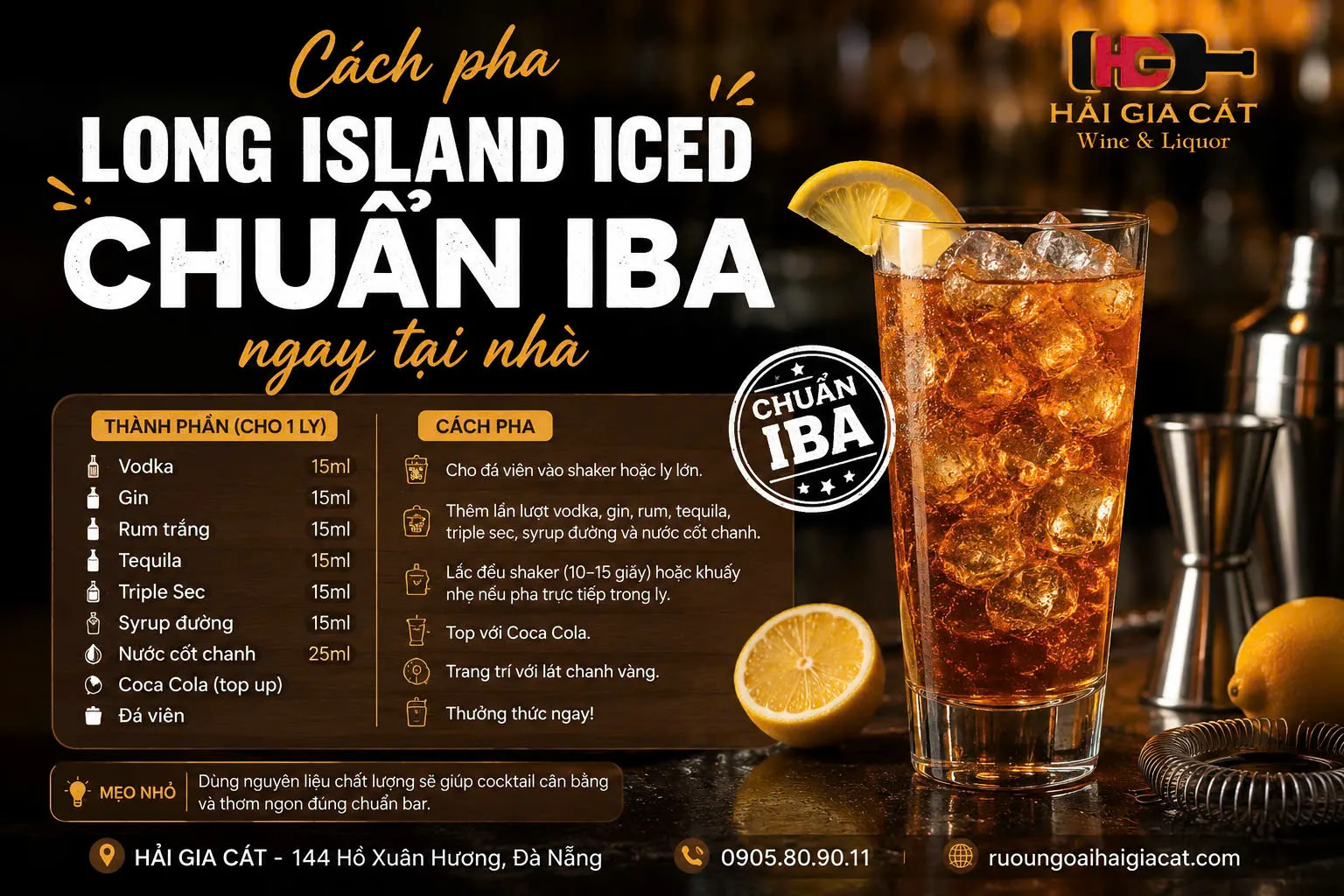 Cach Pha Long Island Iced Tea