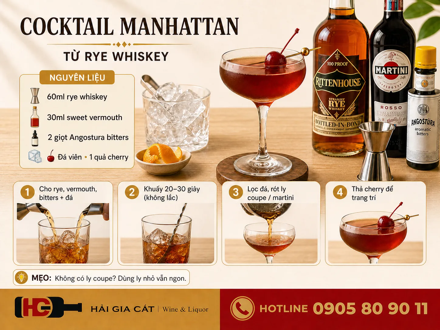 Cocktail Manhattan Rye Whiskey