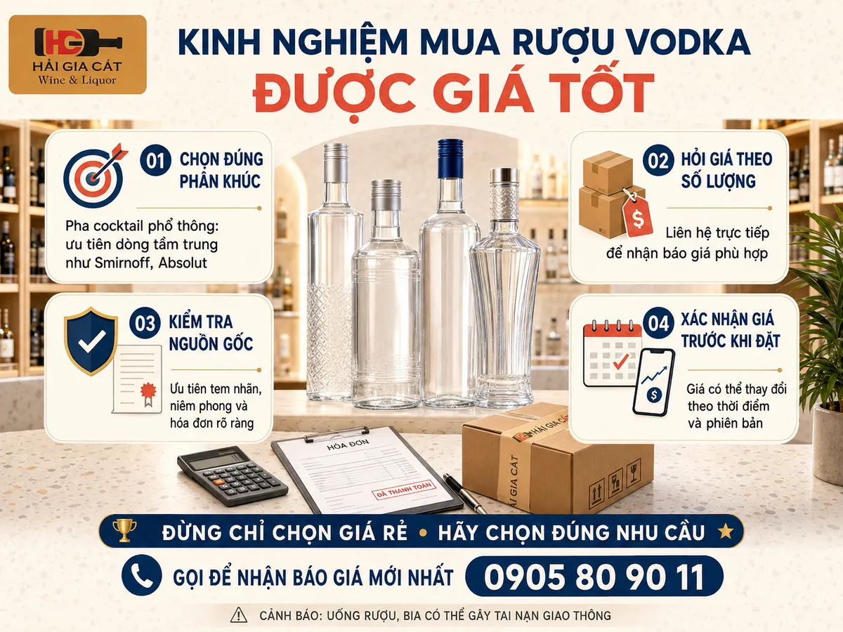 Kinh Nghiệm Mua Rượu Vodka Được Giá Tốt
