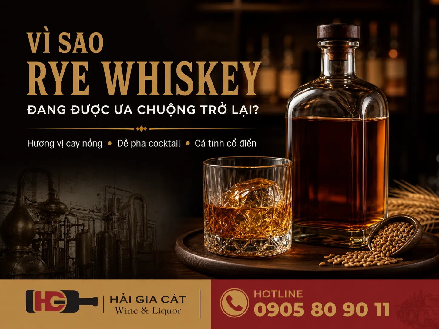 Vì sao rye whiskey đang được ưa chuộng trở lại?