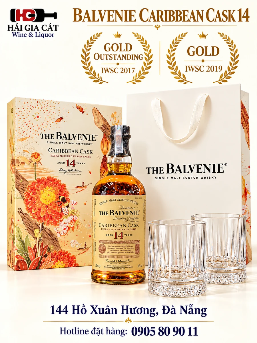 Rượu Balvenie 14 Năm Hộp Quà Tết 2027 |. Hải Gia Cát