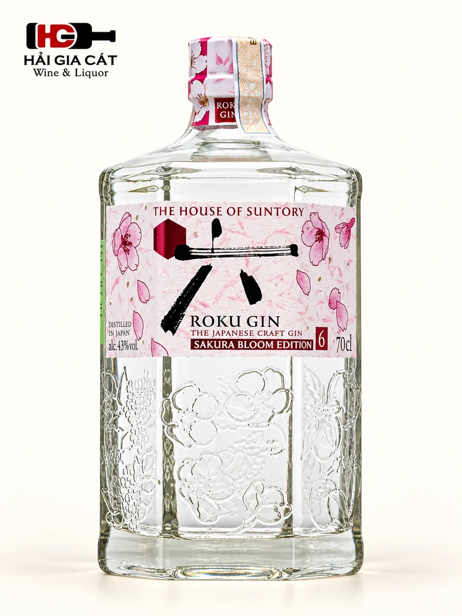 Rượu Roku Gin Sakura Bloom | Hải Gia Cát