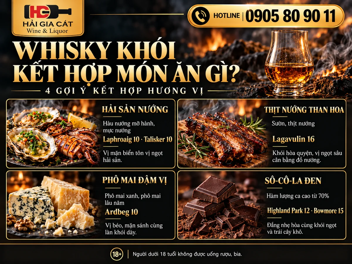 Whisky khói kết hợp món ăn gì? - Gợi ý từ CEO Hải Gia Cát